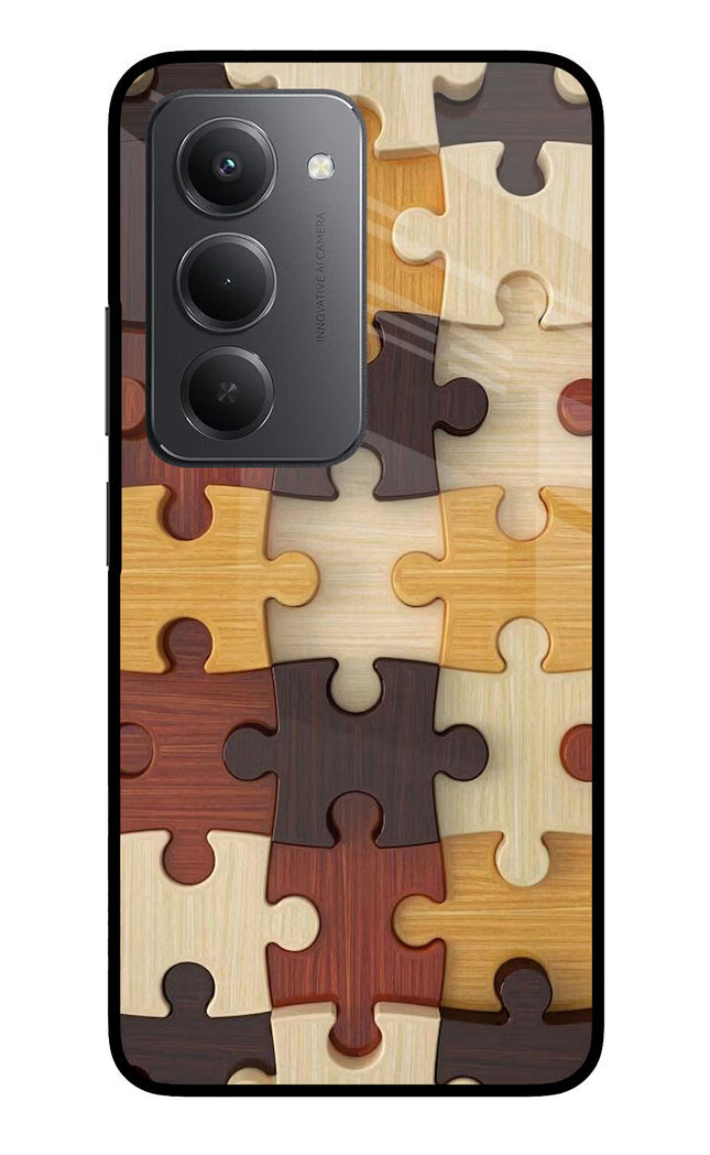 Wooden Puzzle Redmi 15 5G Metal Case Back Cover by Casekaro