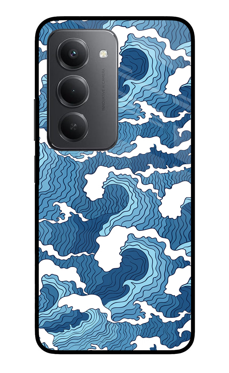 Blue Waves Redmi 15 5G Back Cover, Metal case