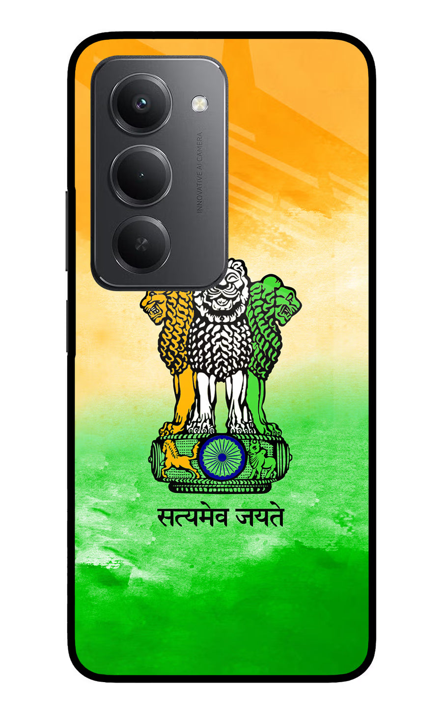Satyamev Jayate Flag Redmi 15 5G Back Cover, Metal case