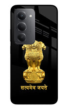 Satyamev Jayate Golden Redmi 15 5G Metal Case Back Cover by Casekaro