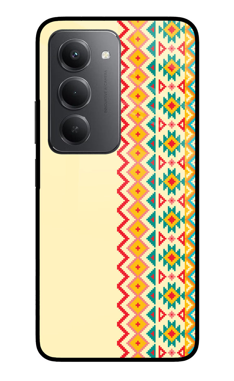 Ethnic Seamless Redmi 15 5G Back Cover, Metal case