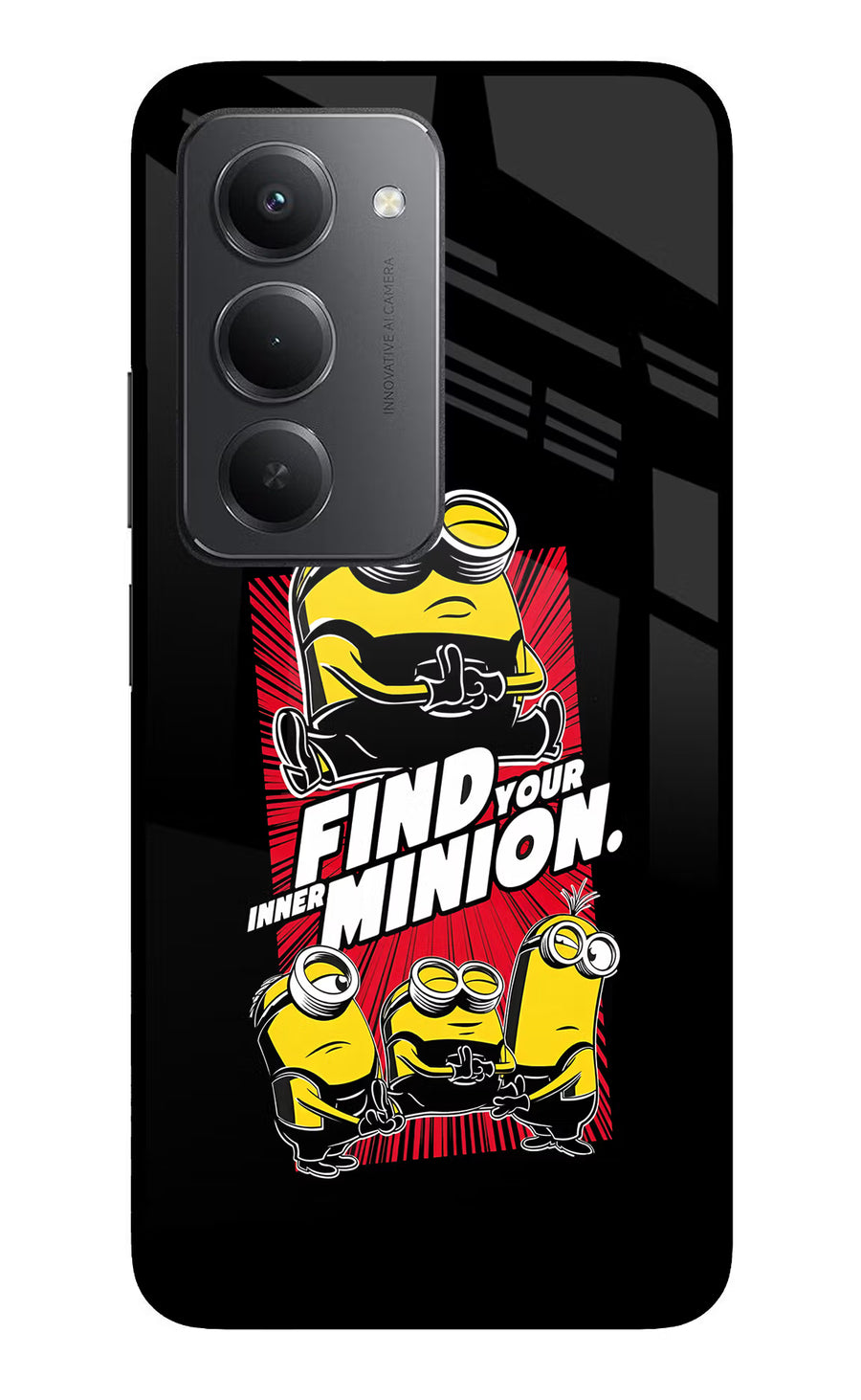 Find your inner Minion Redmi 15 5G Back Cover, Metal case