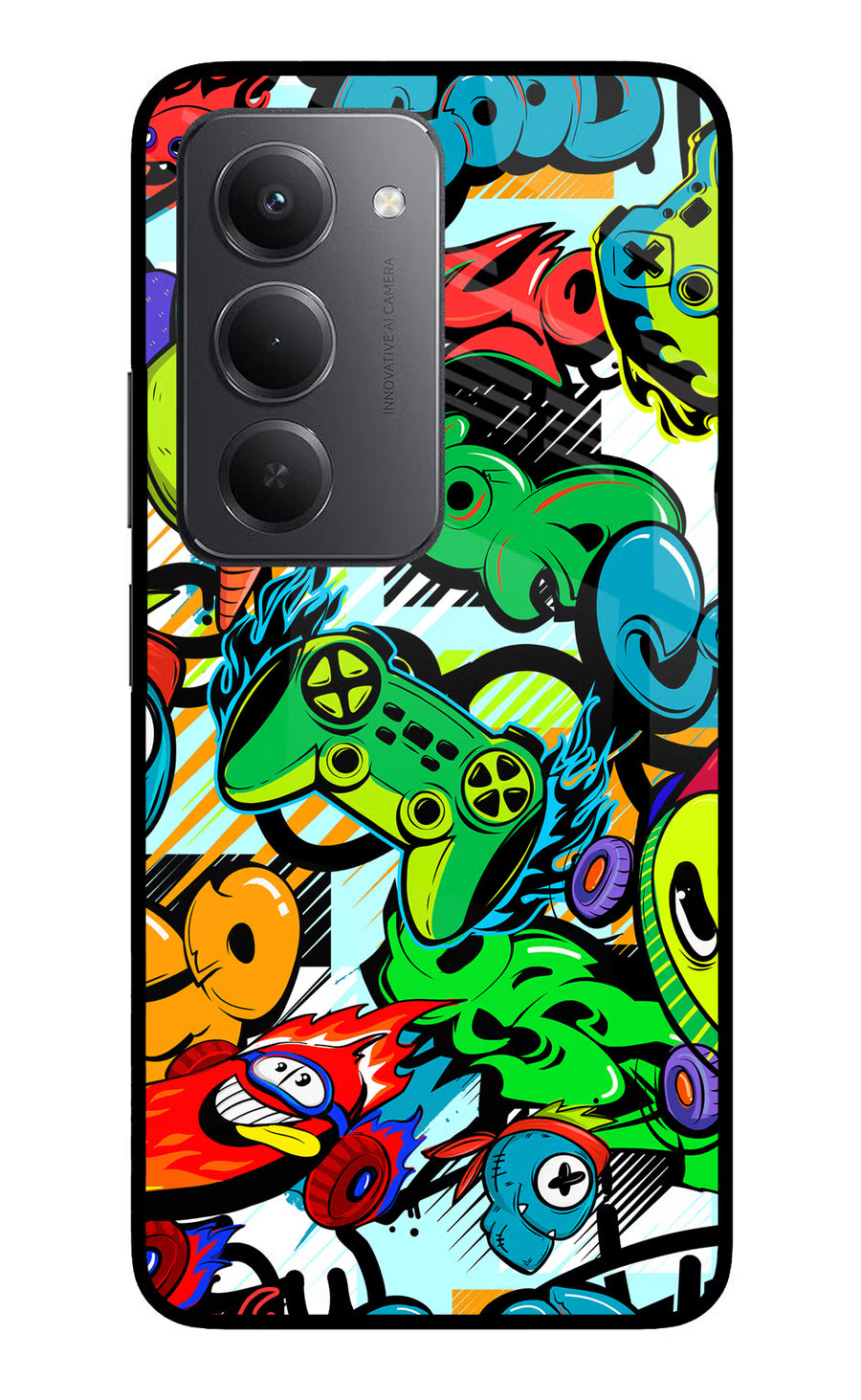 Game Doodle Redmi 15 5G Back Cover, Metal case