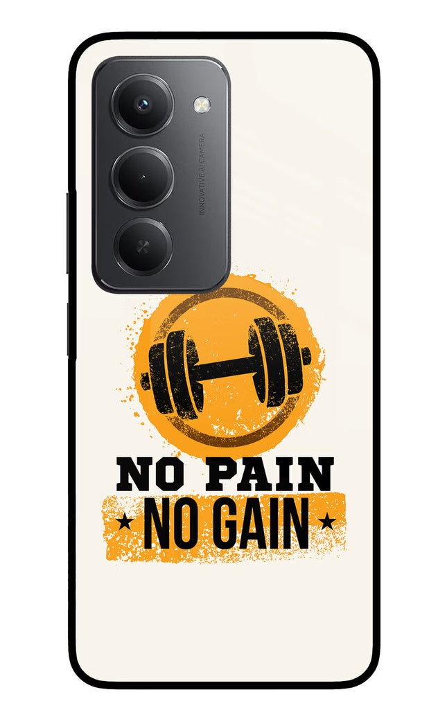 No Pain No Gain Redmi 15 5G Metal Case Back Cover by Casekaro