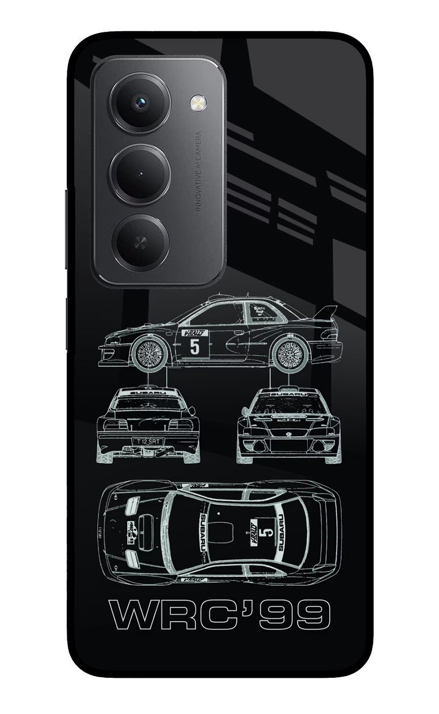 WRC'99 Redmi 15 5G Back Cover, Metal case