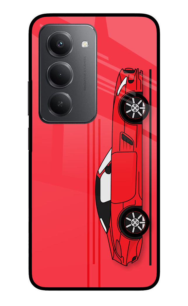 Red Velocity Redmi 15 5G Metal Case Back Cover by Casekaro