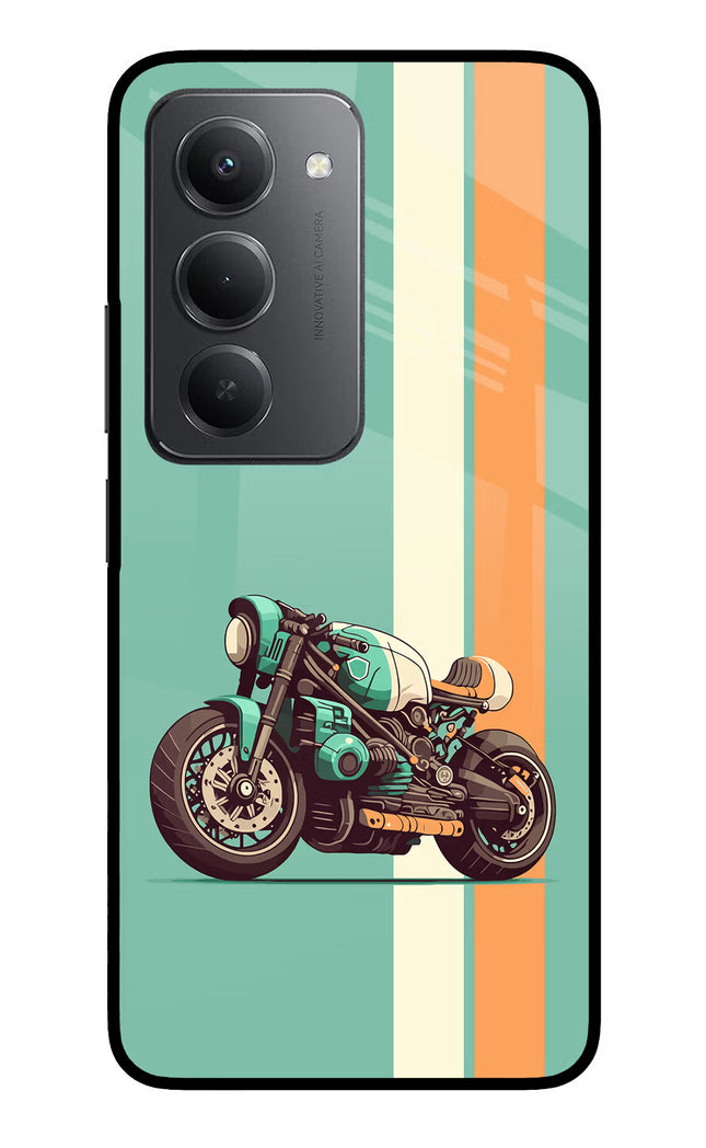 Striped Moto Drift Redmi 15 5G Metal Case Back Cover by Casekaro