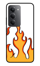 Fired Up – White Redmi 15 5G Metal Case Back Cover by Casekaro