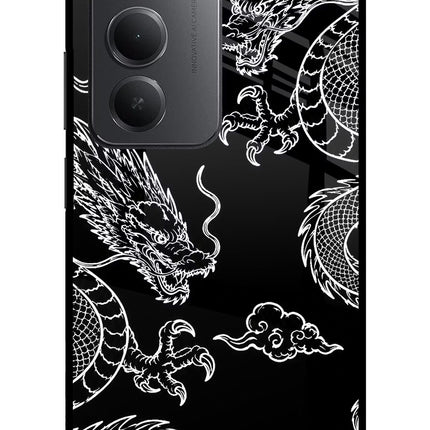 Twin Dragons Redmi 15 5G Metal Case Back Cover by Casekaro