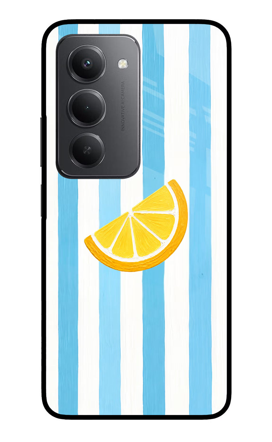 Summer Lemon Redmi 15 5G Back Cover, Metal case