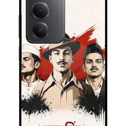 Bhagat Singh Trio Redmi 15 5G Metal Case Back Cover by Casekaro