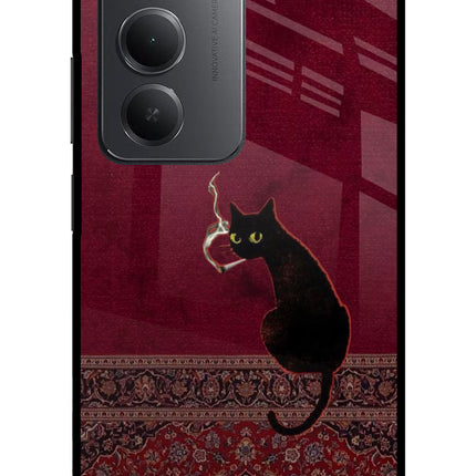 Midnight Cat Redmi 15 5G Metal Case Back Cover by Casekaro