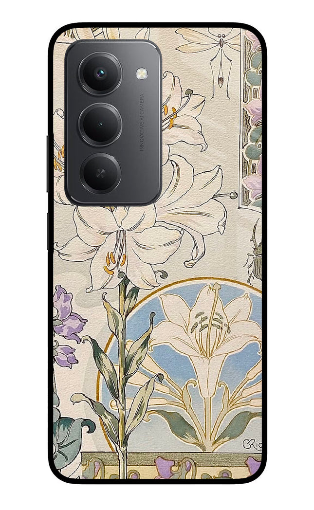 White Lily Redmi 15 5G Metal Case Back Cover by Casekaro