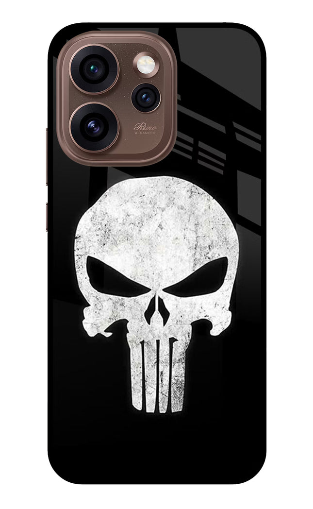 Punisher Skull Oppo Reno15 Pro 5G Metal Case Back Cover by Casekaro