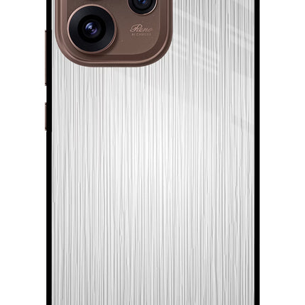 Wooden Grey Texture Oppo Reno15 Pro 5G Metal Case Back Cover by Casekaro