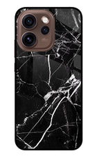 Black Marble Pattern Oppo Reno15 Pro 5G Metal Case Back Cover by Casekaro
