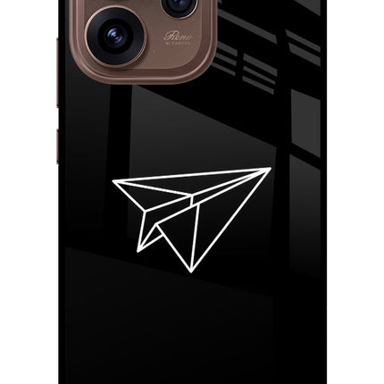 Paper Plane White Oppo Reno15 Pro 5G Metal Case Back Cover by Casekaro