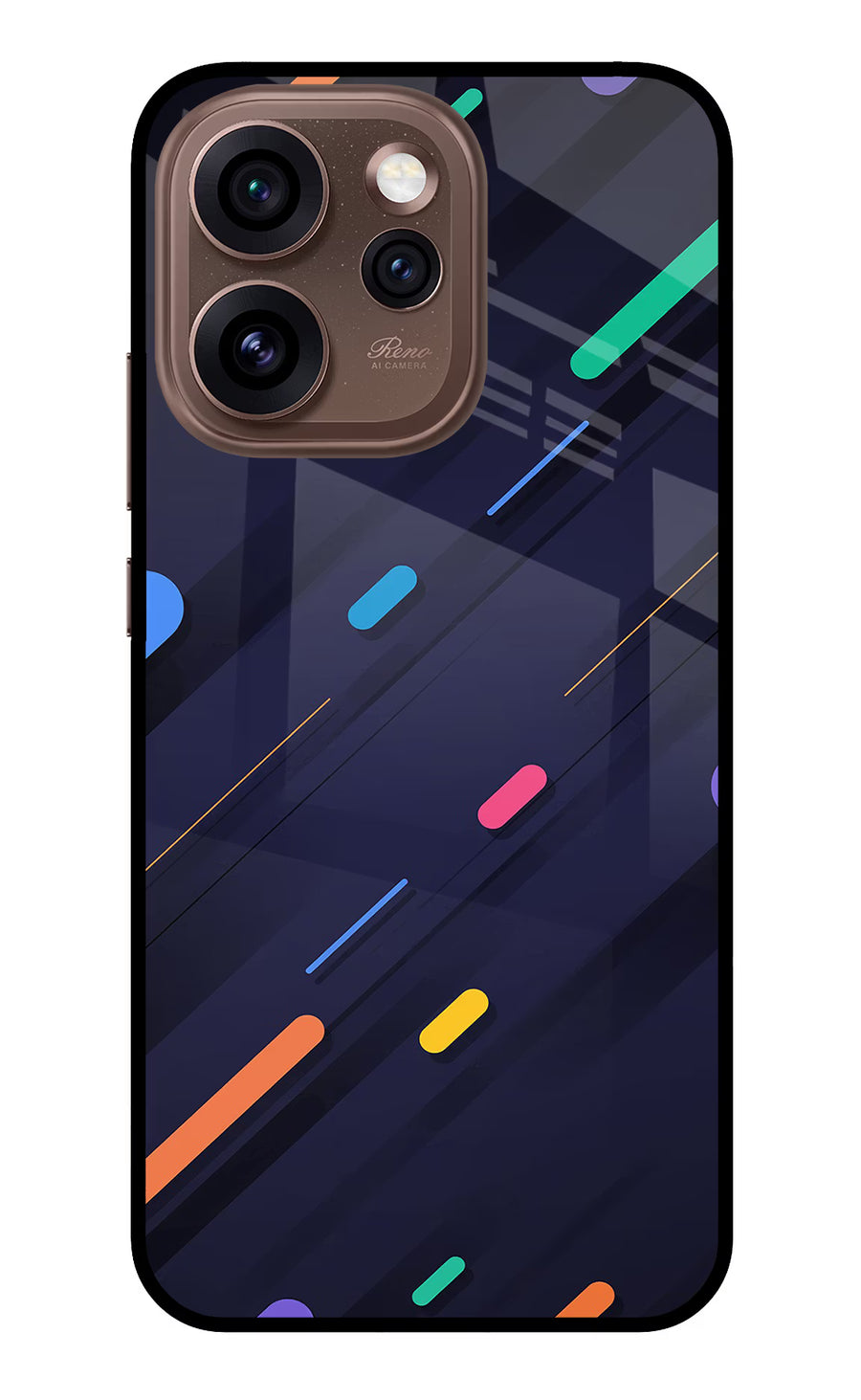 Abstract Design Oppo Reno15 Pro 5G Back Cover, Metal case