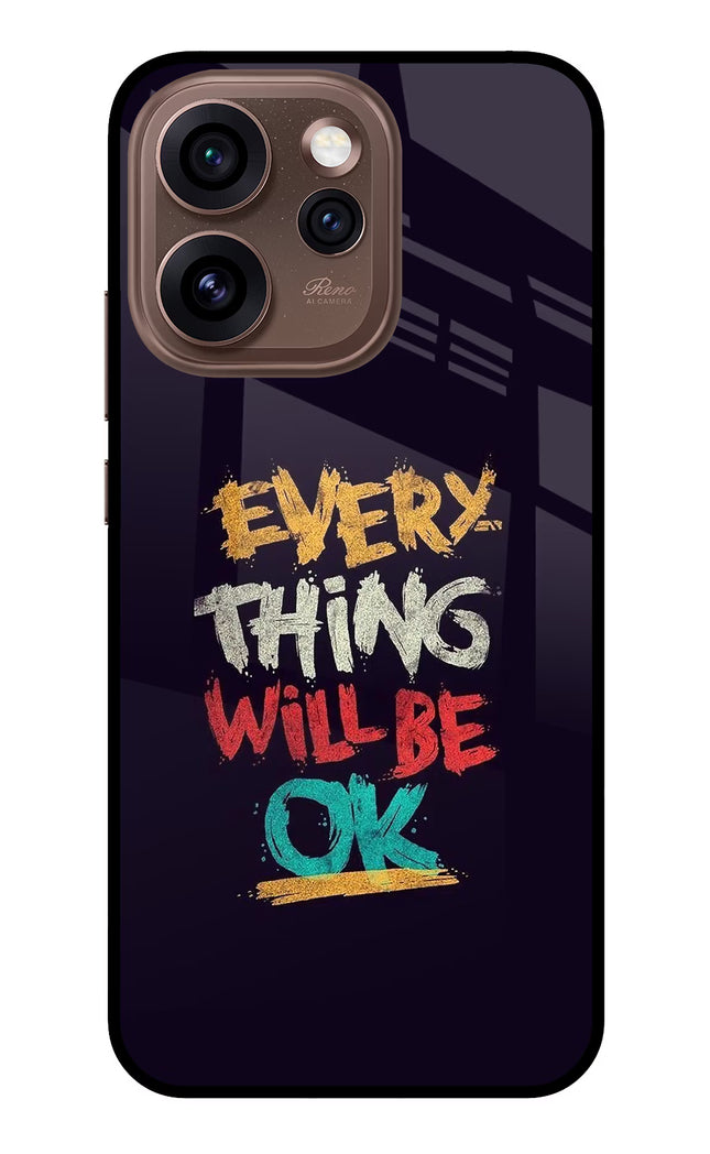 Everything Will Be Ok Oppo Reno15 Pro 5G Metal Case Back Cover by Casekaro