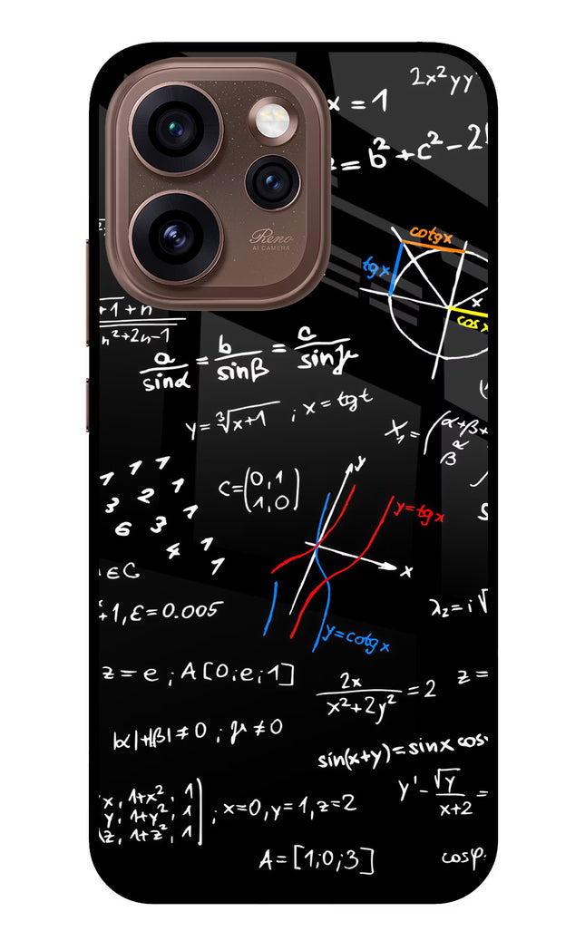 Mathematics Formula Oppo Reno15 Pro 5G Metal Case Back Cover by Casekaro