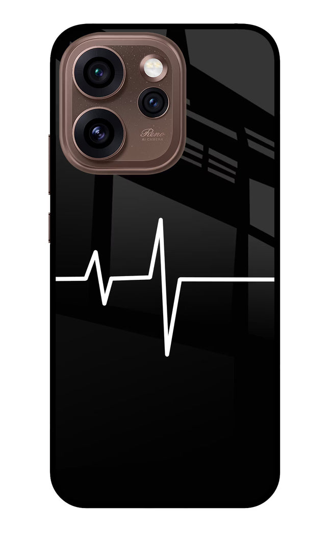 Heart Beats Oppo Reno15 Pro 5G Metal Case Back Cover by Casekaro