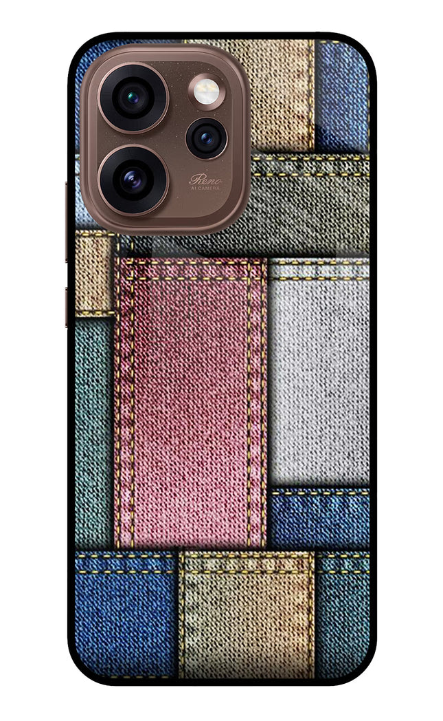 Multicolor Jeans Oppo Reno15 Pro 5G Metal Case Back Cover by Casekaro