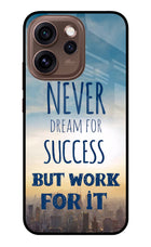 Never Dream For Success But Work For It Oppo Reno15 Pro 5G Metal Case Back Cover by Casekaro