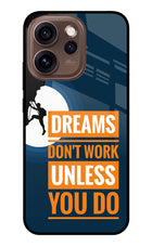 Dreams Don’T Work Unless You Do Oppo Reno15 Pro 5G Metal Case Back Cover by Casekaro