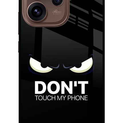Don'T Touch My Phone Oppo Reno15 Pro 5G Metal Case Back Cover by Casekaro