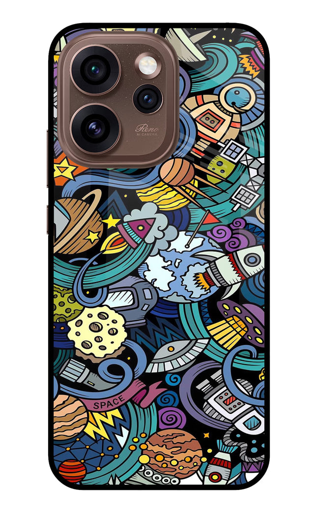 Space Abstract Oppo Reno15 Pro 5G Metal Case Back Cover by Casekaro