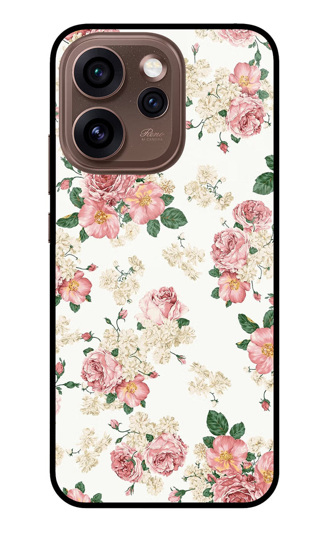Flowers Oppo Reno15 Pro 5G Metal Case Back Cover by Casekaro