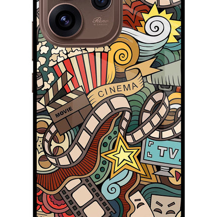 Cinema Abstract Oppo Reno15 Pro 5G Metal Case Back Cover by Casekaro