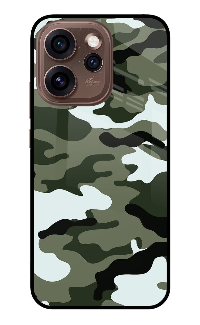 Camouflage Oppo Reno15 Pro 5G Metal Case Back Cover by Casekaro