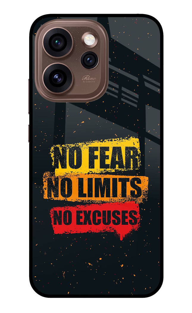 No Fear No Limits No Excuse Oppo Reno15 Pro 5G Metal Case Back Cover by Casekaro