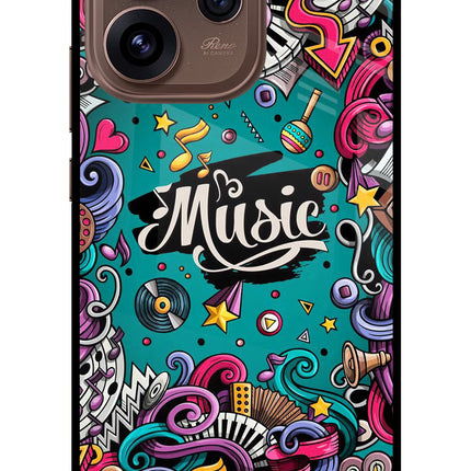 Music Graffiti Oppo Reno15 Pro 5G Metal Case Back Cover by Casekaro