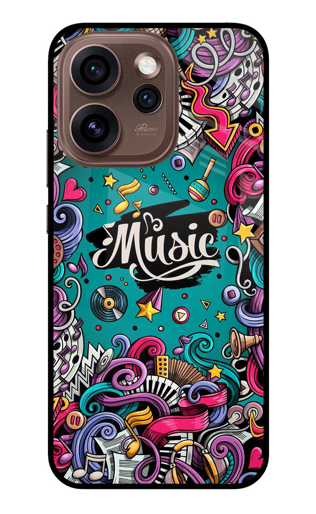 Music Graffiti Oppo Reno15 Pro 5G Metal Case Back Cover by Casekaro