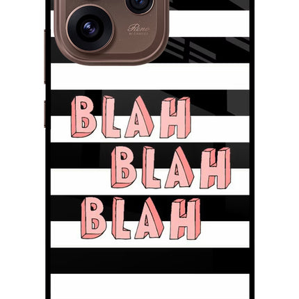 Blah Blah Blah Oppo Reno15 Pro 5G Metal Case Back Cover by Casekaro