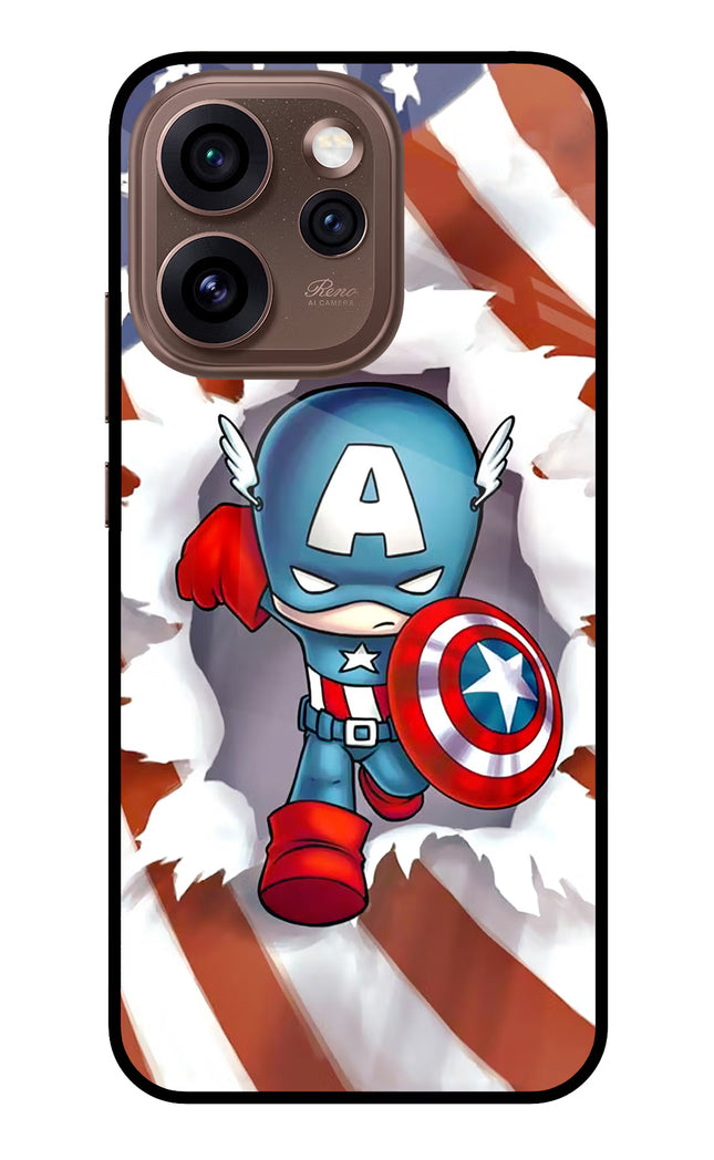 Captain America Oppo Reno15 Pro 5G Metal Case Back Cover by Casekaro