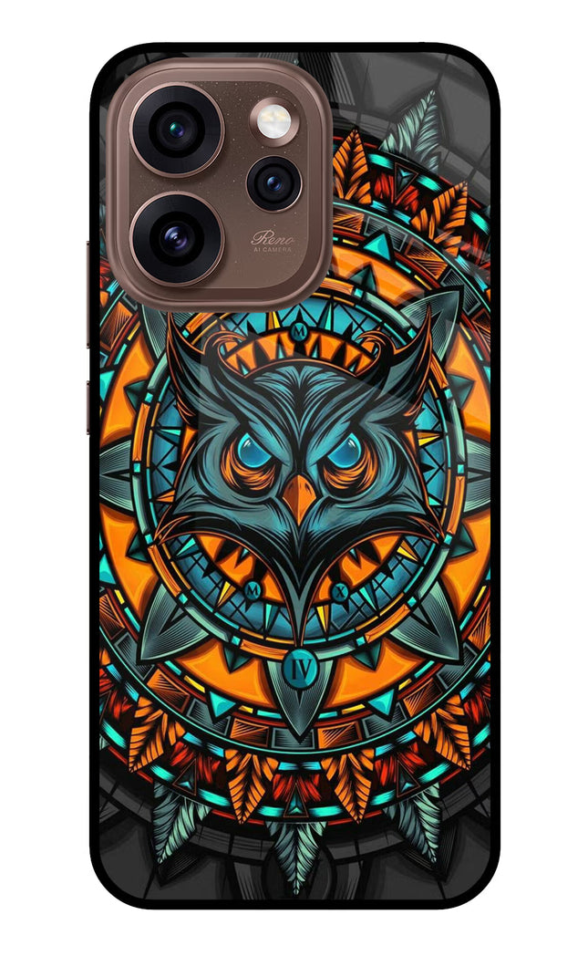 Angry Owl Art Oppo Reno15 Pro 5G Metal Case Back Cover by Casekaro