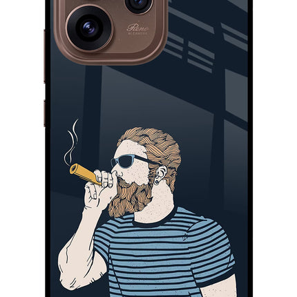 Smoking Oppo Reno15 Pro 5G Metal Case Back Cover by Casekaro