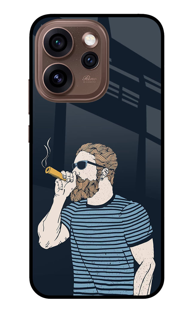 Smoking Oppo Reno15 Pro 5G Metal Case Back Cover by Casekaro