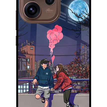 Chilling Couple Oppo Reno15 Pro 5G Metal Case Back Cover by Casekaro