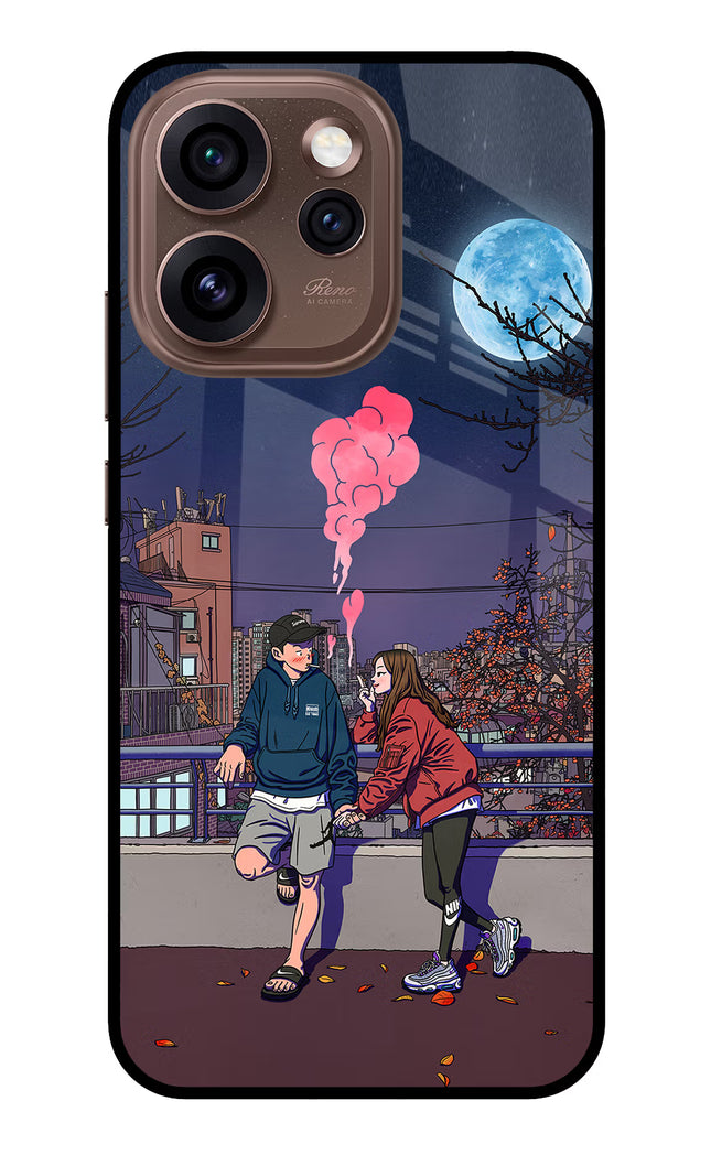 Chilling Couple Oppo Reno15 Pro 5G Metal Case Back Cover by Casekaro