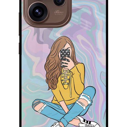 Selfie Girl Oppo Reno15 Pro 5G Metal Case Back Cover by Casekaro