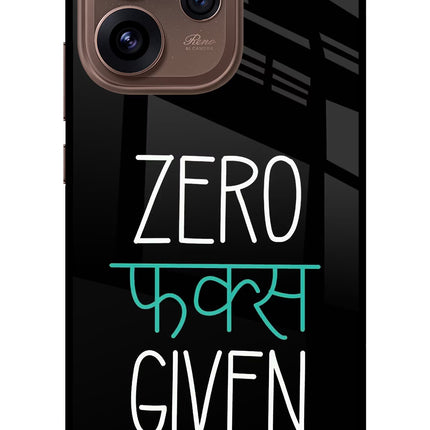 Zero Fucks Given Oppo Reno15 Pro 5G Metal Case Back Cover by Casekaro