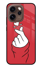 Korean Love Sign Oppo Reno15 Pro 5G Metal Case Back Cover by Casekaro