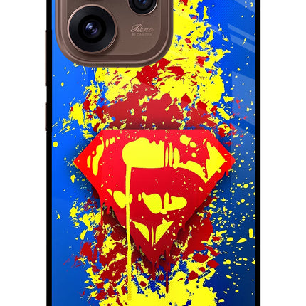 Superman logo Oppo Reno15 Pro 5G Metal Case Back Cover by Casekaro