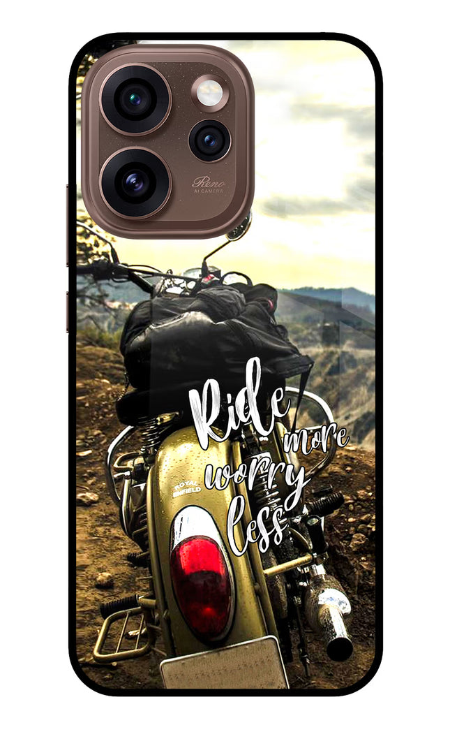 Ride More Worry Less Oppo Reno15 Pro 5G Metal Case Back Cover by Casekaro