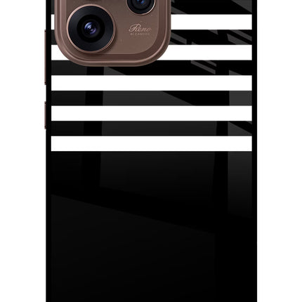 Black and White Print Oppo Reno15 Pro 5G Metal Case Back Cover by Casekaro