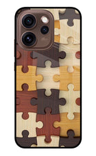 Wooden Puzzle Oppo Reno15 Pro 5G Metal Case Back Cover by Casekaro